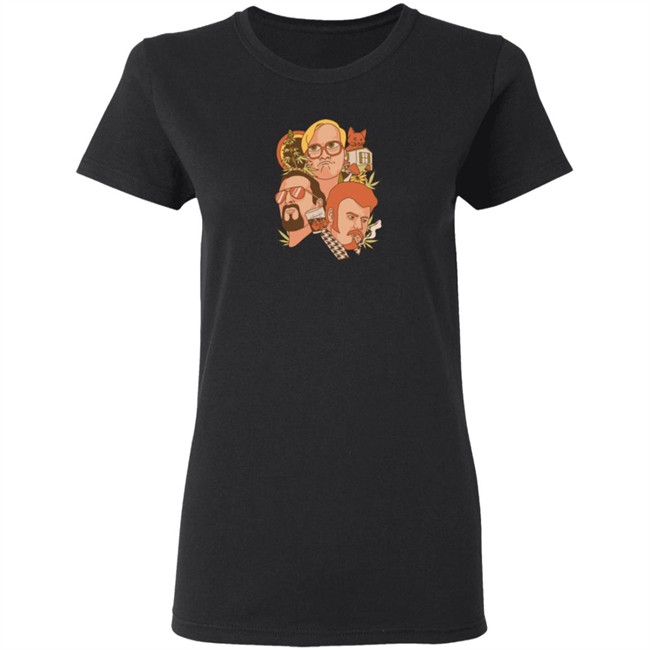 Trailer Park Boys Merch Black Unisex Faces Tee Shirt Trailer Park Boys Merch Black Unisex Faces Tee Shirt