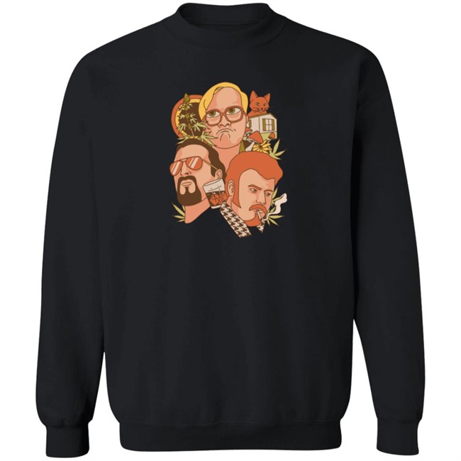Trailer Park Boys Merch Black Unisex Faces Tee Shirt Trailer Park Boys Merch Black Unisex Faces Tee Shirt