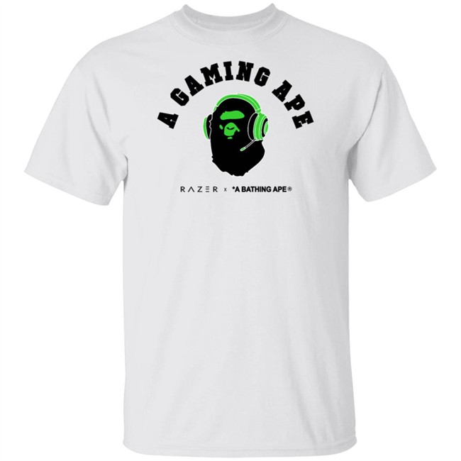 Razer X Bape A Gaming Ape Shirt