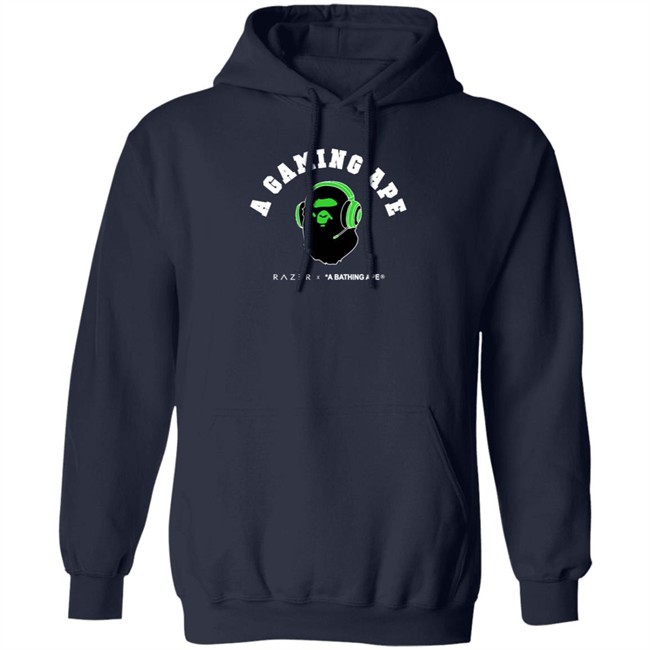 Razer X Bape A Gaming Ape Black Shirt Razer X Bape A Gaming Ape Black Shirt