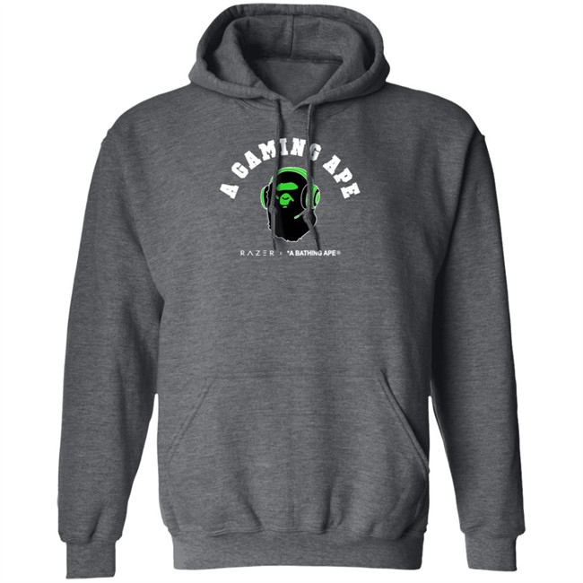 Razer X Bape A Gaming Ape Black Shirt Razer X Bape A Gaming Ape Black Shirt