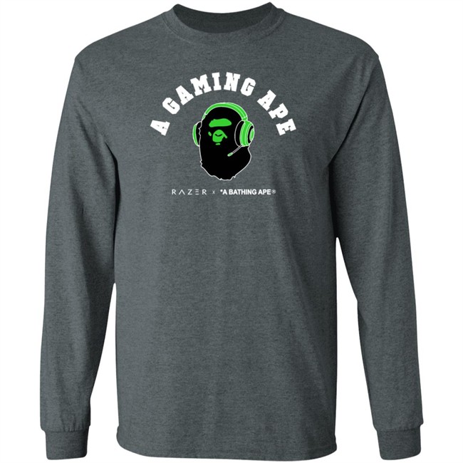 Razer X Bape A Gaming Ape Black Shirt Razer X Bape A Gaming Ape Black Shirt