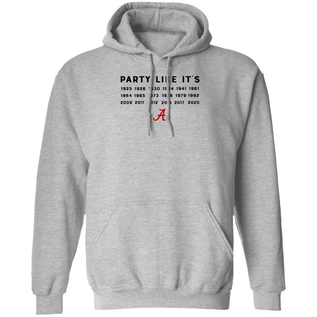 Alabama Crimson Tide Party Like It's T Shirt BDS music manager Alabama Crimson Tide Party Like It's T Shirt BDS music manager