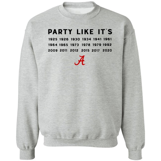 Alabama Crimson Tide Party Like It's T Shirt BDS music manager Alabama Crimson Tide Party Like It's T Shirt BDS music manager
