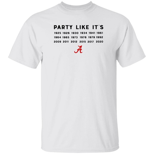 Alabama Crimson Tide Party Like It's T Shirt BDS music manager Alabama Crimson Tide Party Like It's T Shirt BDS music manager