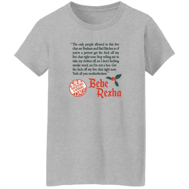 Bebe Rexhars Merch Bad Bitches & Rexhars Only Shirt Bebe Rexhars Merch Bad Bitches & Rexhars Only Shirt