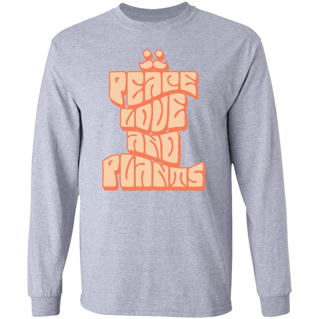 Mumbo Jumbo Merch Peace Love and Plants Stacked Shirt Mumbo Jumbo Merch Peace Love and Plants Stacked Shirt
