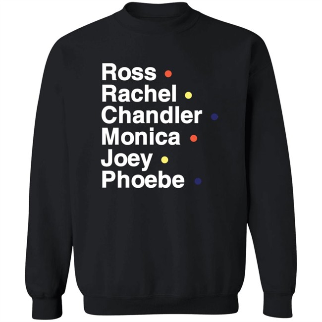 Br Football Ross Rachel Chandler Monica Joey Phoebe Shirt Br Football Ross Rachel Chandler Monica Joey Phoebe Shirt