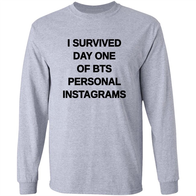 Tpwkjimin I Survived Day One Of BTS Personal Instagrams Shirt Tpwkjimin I Survived Day One Of BTS Personal Instagrams Shirt
