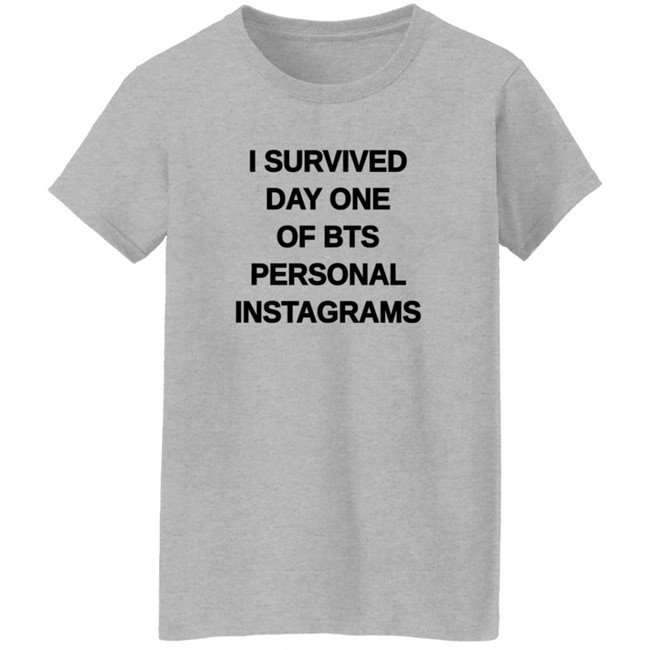 Tpwkjimin I Survived Day One Of BTS Personal Instagrams Shirt Tpwkjimin I Survived Day One Of BTS Personal Instagrams Shirt