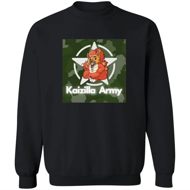 Kaizilla Merch Store Kaizilla Army Crew Neck Sweatshirt Kaizilla Merch Store Kaizilla Army Crew Neck Sweatshirt
