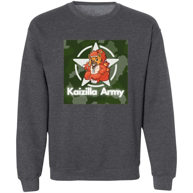 Kaizilla Merch Store Kaizilla Army Crew Neck Sweatshirt Kaizilla Merch Store Kaizilla Army Crew Neck Sweatshirt