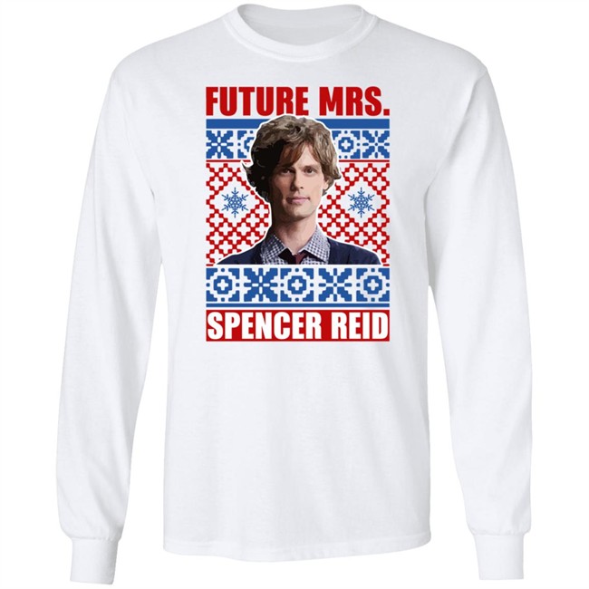 Criminal Minds Merch Criminal Minds Mrs Spencer Reid Holiday Long Sleeve Tee Shirt