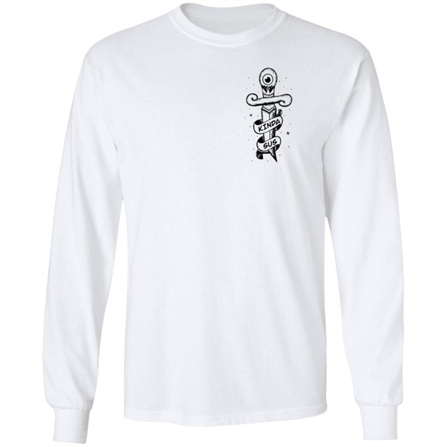 Jacksepticeye Merch Kinda Sus White Hoodie Jacksepticeye Merch Kinda Sus White Hoodie