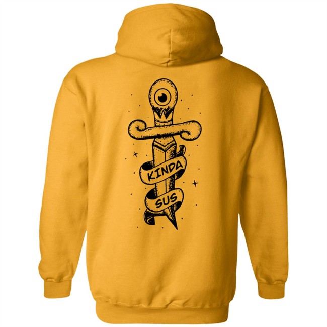 Jacksepticeye Merch Kinda Sus White Hoodie Jacksepticeye Merch Kinda Sus White Hoodie