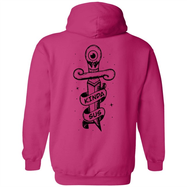 Jacksepticeye Merch Kinda Sus White Hoodie Jacksepticeye Merch Kinda Sus White Hoodie
