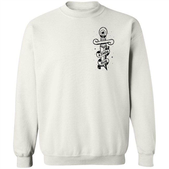 Jacksepticeye Merch Kinda Sus White Hoodie Jacksepticeye Merch Kinda Sus White Hoodie