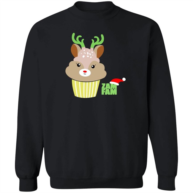 Zam Fam Merch Holiday Reiendeer Tee Shirt Zam Fam Merch Holiday Reiendeer Tee Shirt