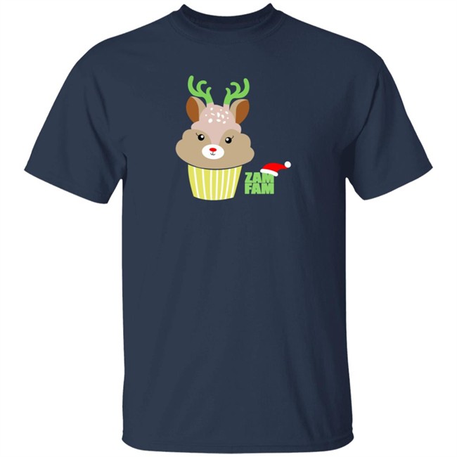 Zam Fam Merch Holiday Reiendeer Tee Shirt Zam Fam Merch Holiday Reiendeer Tee Shirt