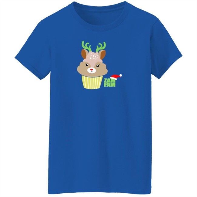 Zam Fam Merch Holiday Reiendeer Tee Shirt Zam Fam Merch Holiday Reiendeer Tee Shirt