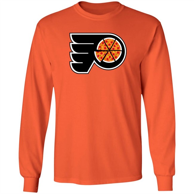 Philadelphia Flyers Pizza Logo Jump Shirt Philadelphia Flyers Pizza Logo Jump Shirt
