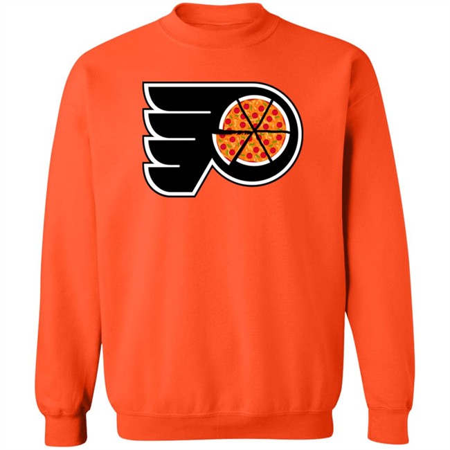 Philadelphia Flyers Pizza Logo Jump Shirt Philadelphia Flyers Pizza Logo Jump Shirt