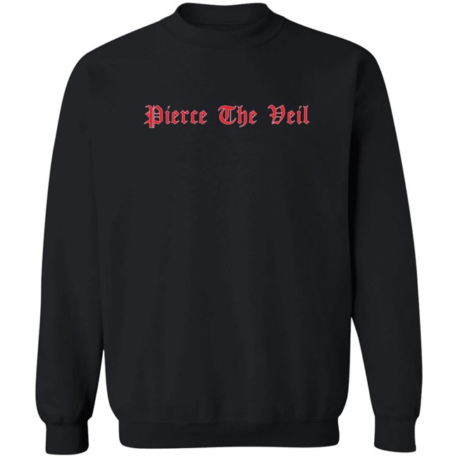 Pierce The Veil Merch Old English Hoodie Pierce The Veil Merch Old English Hoodie