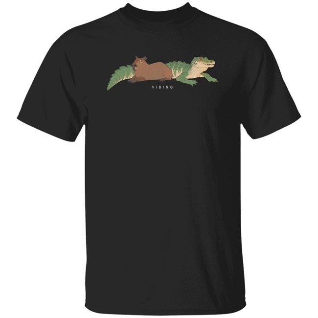 Gators Daily Merch Capybara Tee Shirt Vibing Capybara Man