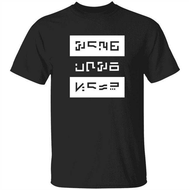 G Jones Merch Glyphs Black T Shirt