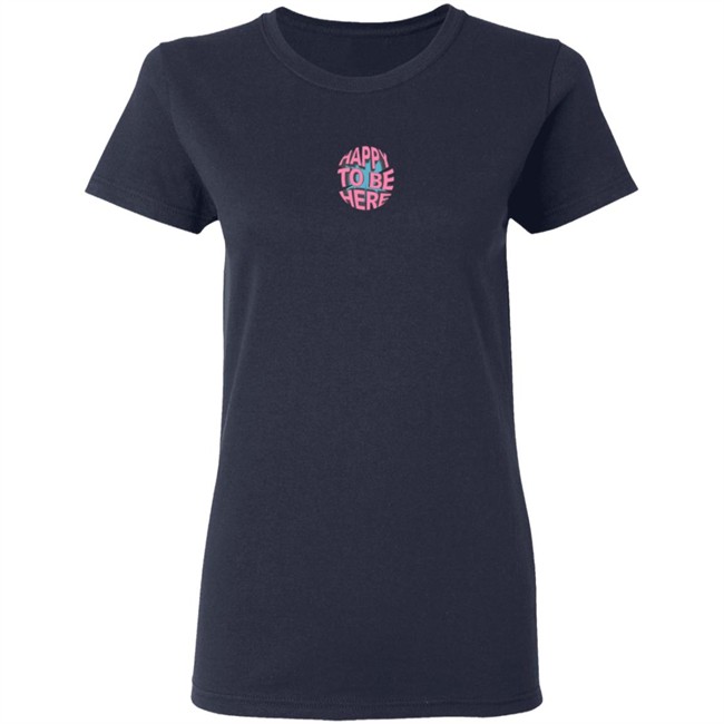 Space Zebra Merch Happy To Be Here Black Tee Shirt Space Zebra Merch Happy To Be Here Black Tee Shirt