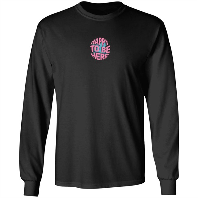 Space Zebra Merch Happy To Be Here Black Tee Shirt Space Zebra Merch Happy To Be Here Black Tee Shirt