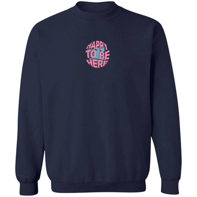 Space Zebra Merch Happy To Be Here Black Tee Shirt Space Zebra Merch Happy To Be Here Black Tee Shirt