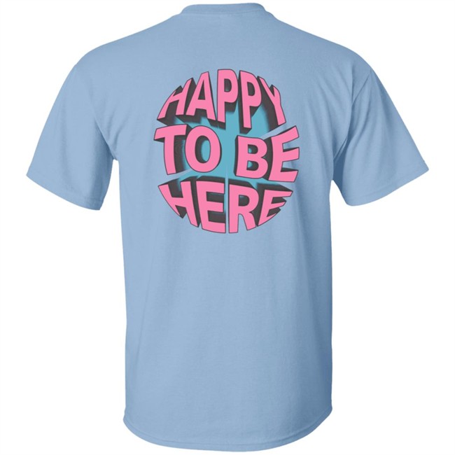 Space Zebra Merch Happy To Be Here Ice Blue Hoodie Space Zebra Merch Happy To Be Here Ice Blue Hoodie
