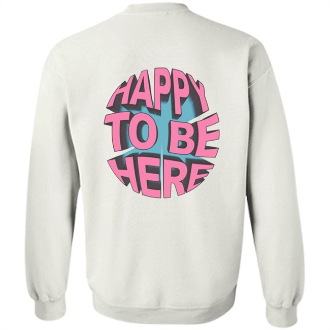Space Zebra Merch Happy To Be Here Ice Blue Hoodie Space Zebra Merch Happy To Be Here Ice Blue Hoodie