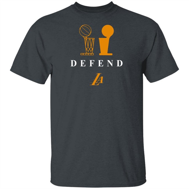 Los Angeles Lakers Defend Tee Shirt Los Angeles Lakers Defend Tee Shirt