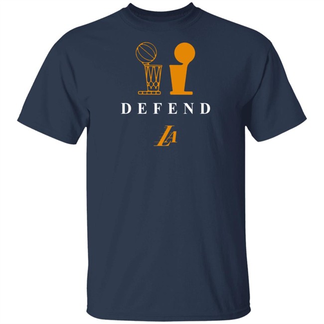 Los Angeles Lakers Defend Tee Shirt Los Angeles Lakers Defend Tee Shirt