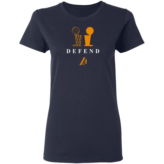 Los Angeles Lakers Defend Tee Shirt Los Angeles Lakers Defend Tee Shirt