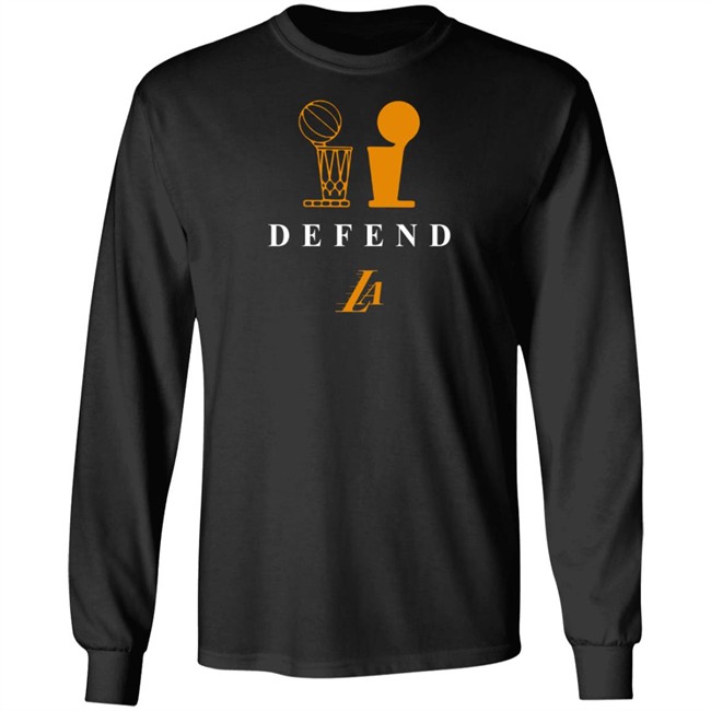 Los Angeles Lakers Defend Tee Shirt Los Angeles Lakers Defend Tee Shirt