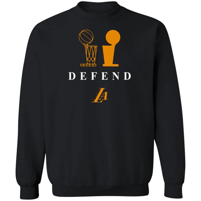 Los Angeles Lakers Defend Tee Shirt Los Angeles Lakers Defend Tee Shirt
