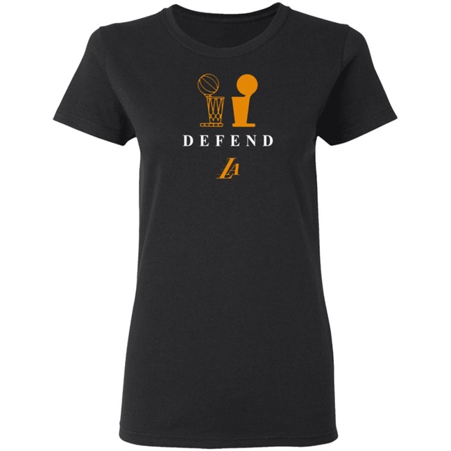 Los Angeles Lakers Defend Tee Shirt Los Angeles Lakers Defend Tee Shirt