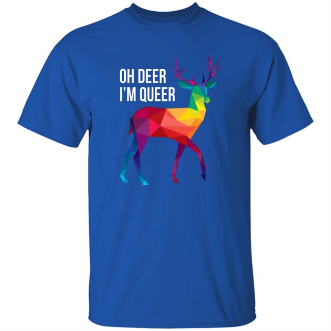 Geometric Cait Oh Deer I'm Queer Shirt Geometric Cait Oh Deer I'm Queer Shirt