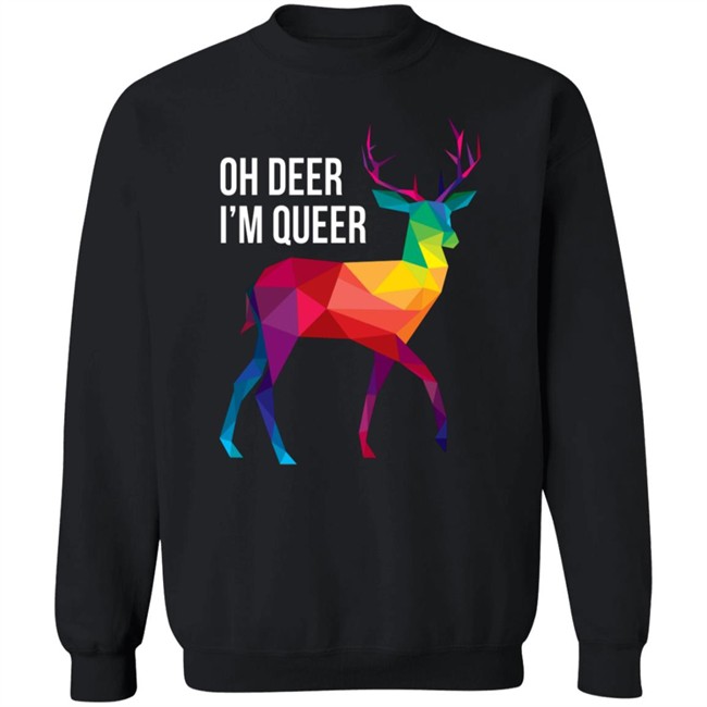 Geometric Cait Oh Deer I'm Queer Shirt Geometric Cait Oh Deer I'm Queer Shirt