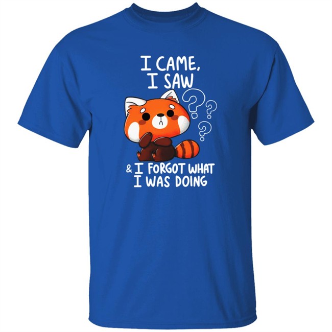 Vaxxedfaery I Came I Saw I Forgot What I Was Doing Raccoon Shirt