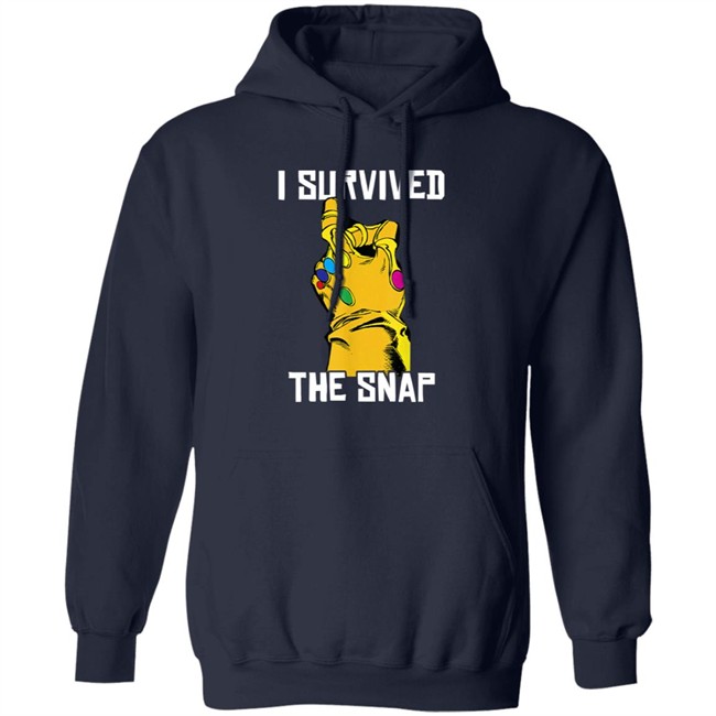 Marvel Thanos Gauntlet I Survived The Snap T Shirt Marvel Thanos Gauntlet I Survived The Snap T Shirt