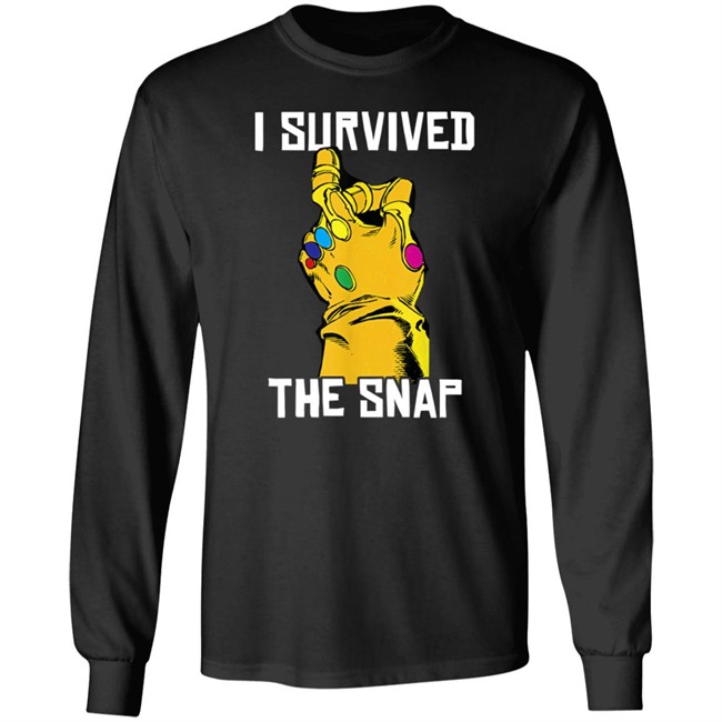 Marvel Thanos Gauntlet I Survived The Snap T Shirt Marvel Thanos Gauntlet I Survived The Snap T Shirt