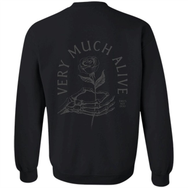 Emos Not Dead Merch Very Much Alive Hoodie Emos Not Dead Merch Very Much Alive Hoodie
