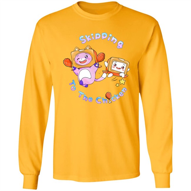 Lanky Box Merch Skipping To The Chicken Shirt Lanky Box Merch Skipping To The Chicken Shirt