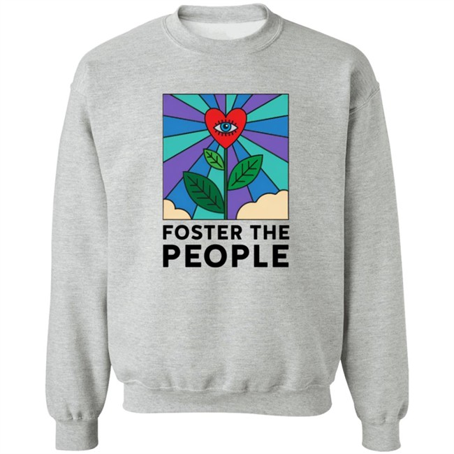 Foster The People Merch Flower Crewneck Foster The People Sweatshirt
