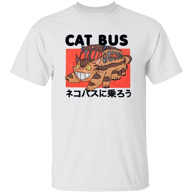 Quackity Core Studio Ghibli My Neighbour Totoro Cat Bus Shirt