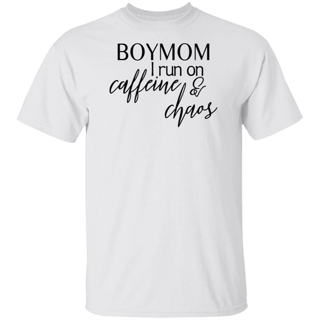 Boymom I Run Caffeine And Chaos Shirt Boymom I Run Caffeine And Chaos Shirt